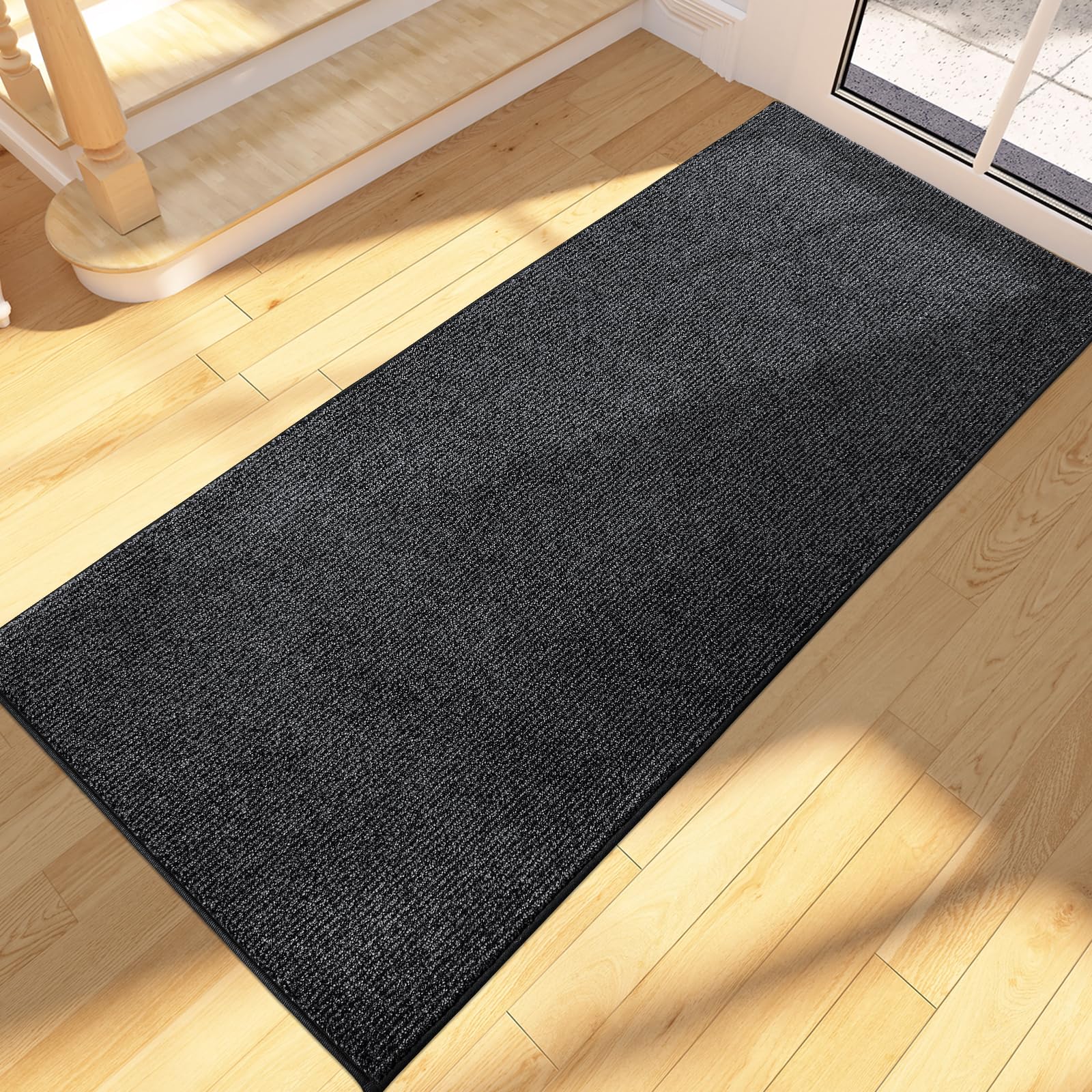 FCSDETAIL Dirt Trapper Indoor Door Mat 60 x 210 cm, Machine Washable Entrance Rug, Dog Doormat