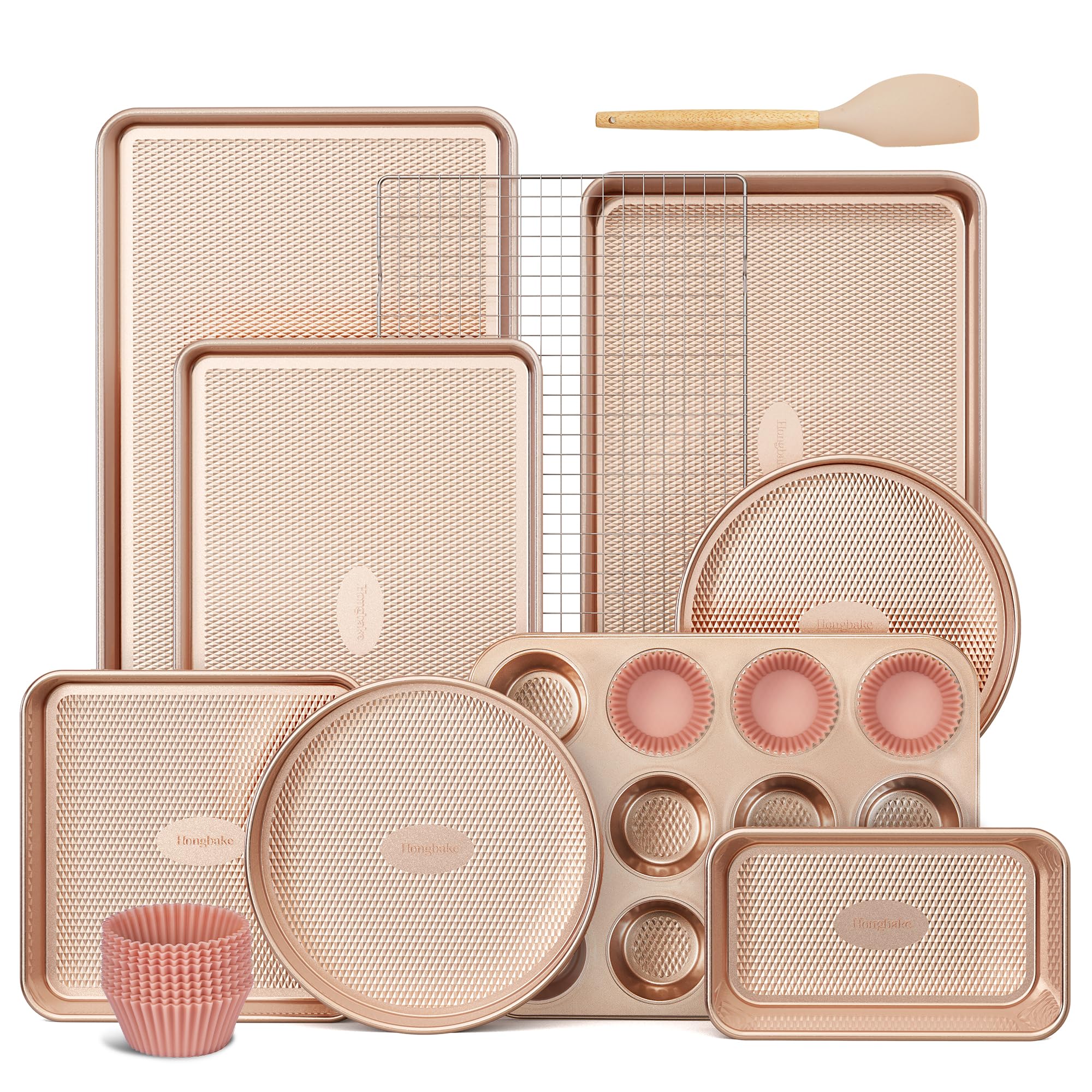 HONGBAKE 22-Piece Baking Pans Set
