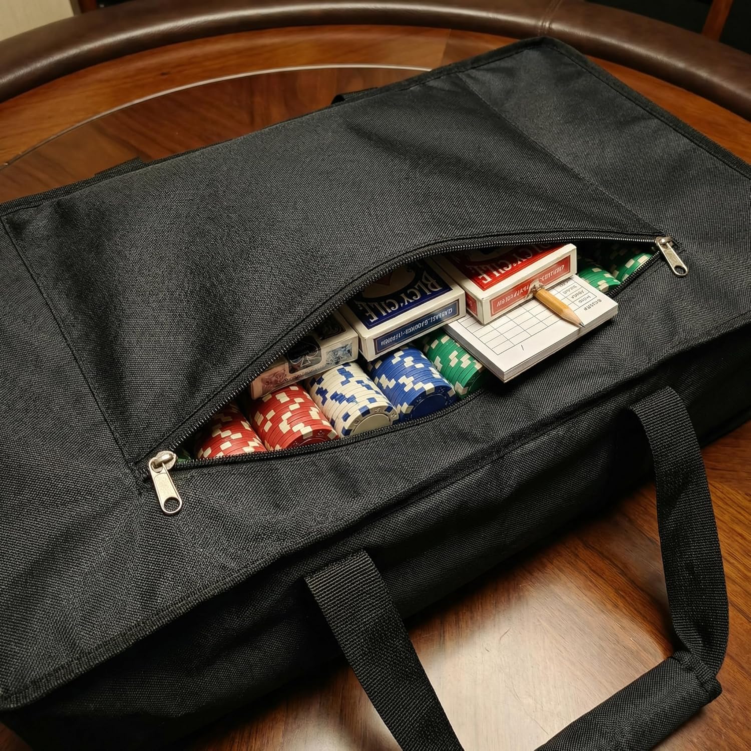 Foldable Poker Table Bag, Portable Carrying Bag for 71 inch Oval Poker Table, Heavy Duty Waterproof Storage Bag.