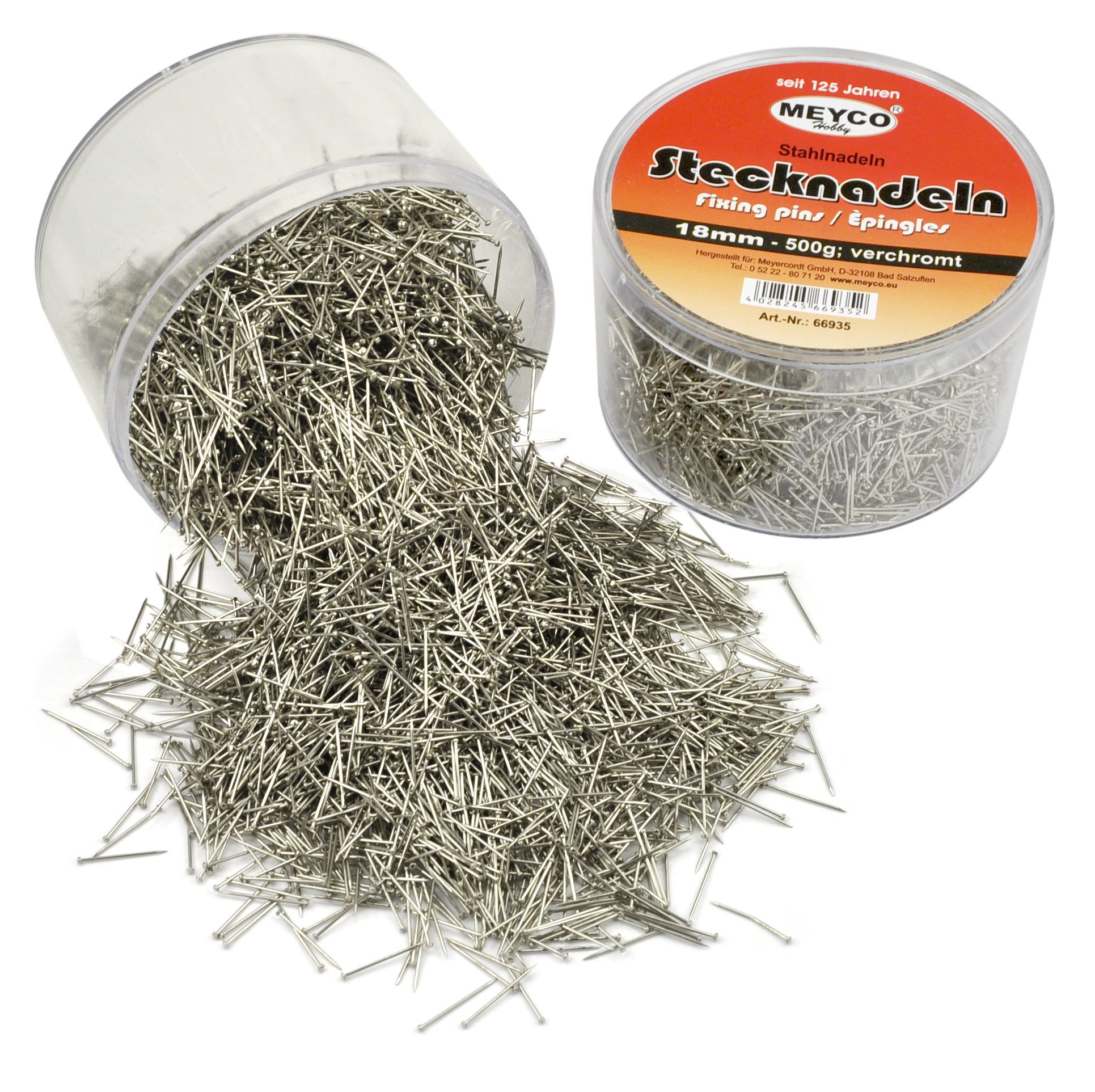 500 Spille Mini In Metallo Per Scrapbooking - 8mm X 4.5mm - Con Scatola