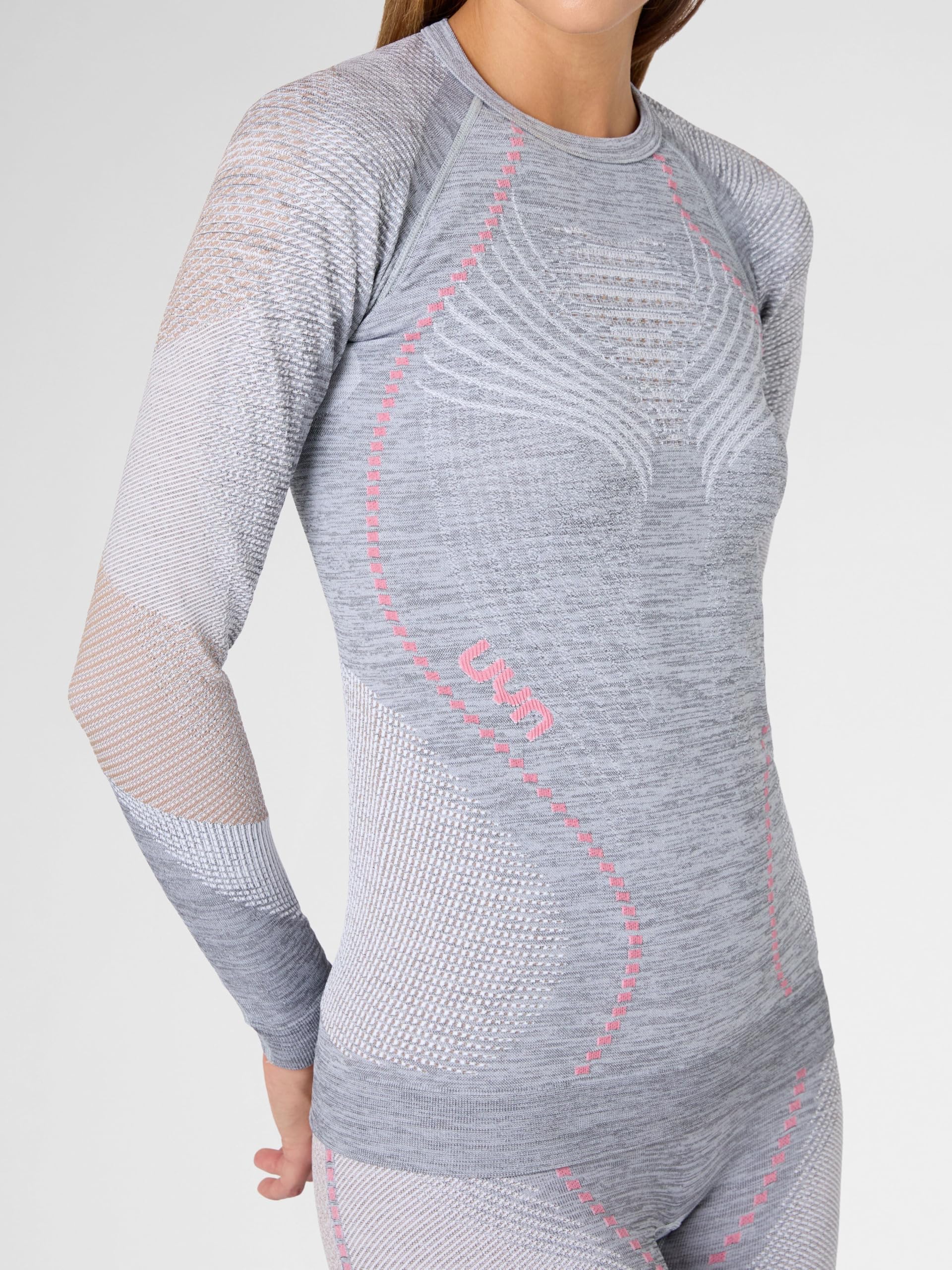 UYN Lady Ambityon UW Shirt LG_SL. Melange Ambityon Maglia Intima Manica Lunga da Donna Melange Donna