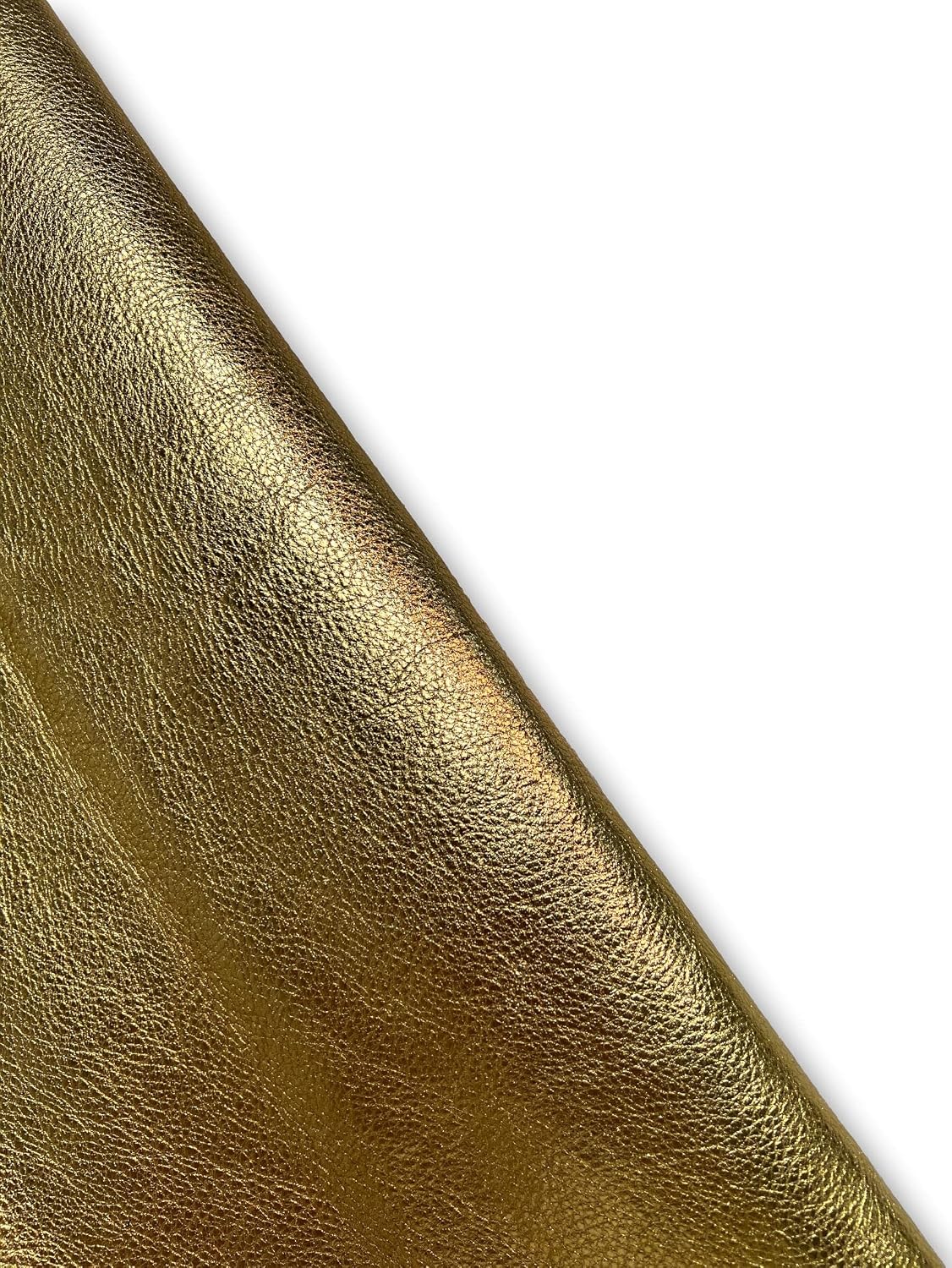 Metallic Cow Leather (Gold, 20 Square Feet (Full Side))