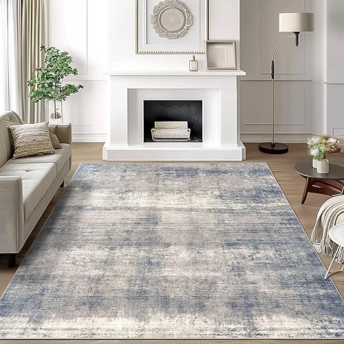 Miniatura 9 de vivorug Alfombra lavable ultra suave de 8 x 10 pulgadas, antideslizante, plegable, resistente a las manchas, para sala de estar y dormitorio,