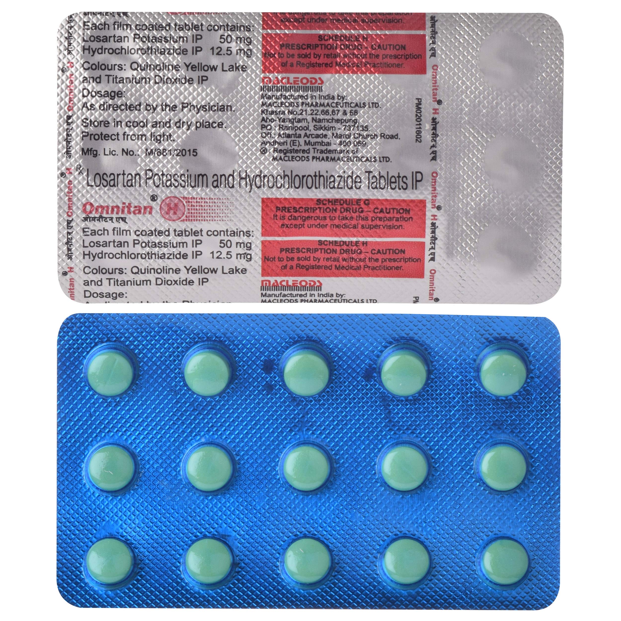 Omnitan H - Strip of 15 Tablets