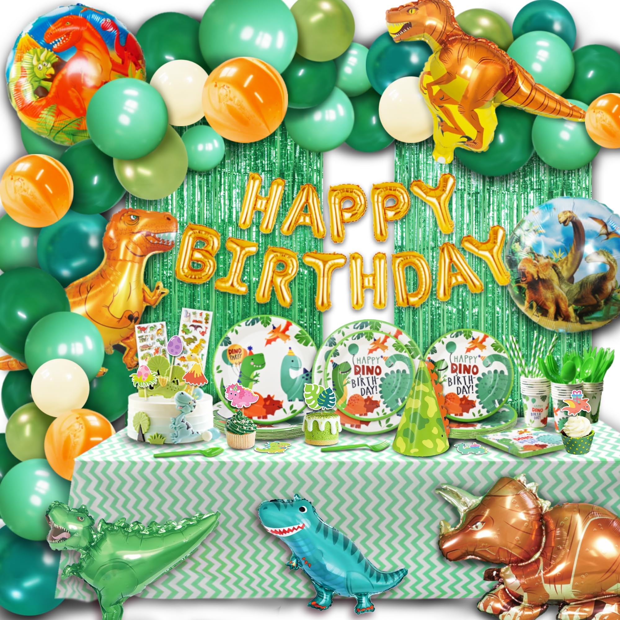 Decoraciones De Fiesta De Cumpleaños Con Estampados De Chevron Mesa