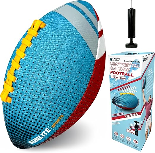 Sunlite Sports Waterproof Football for Lawn Backyard Pool Beach Lake Park Water Toy, Outdoor Play, for Kids Children Teens Adults, Family Fun