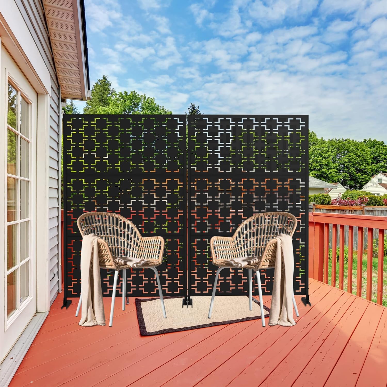 Buy Elevens Outdoor Decorative Privacy Screens and Panels, Freestanding