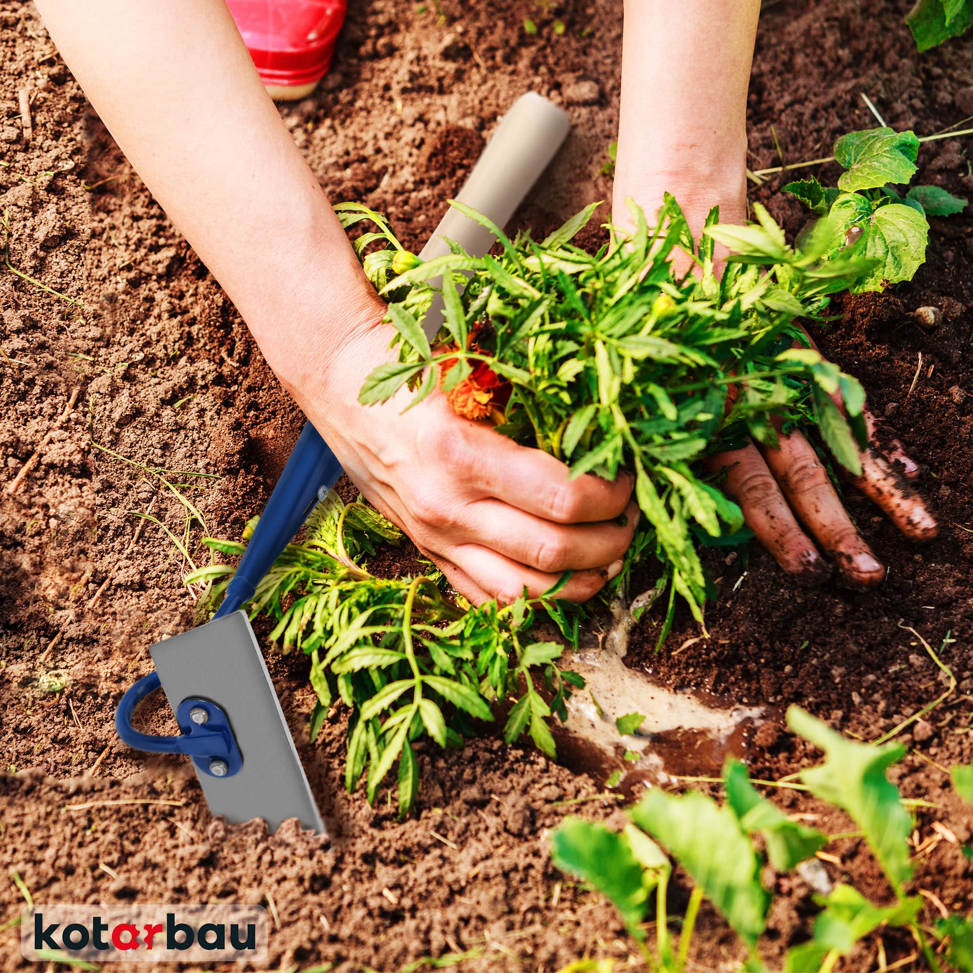KOTARBAU® Zappa da giardino da 140 mm, lo strumento perfetto per il giardinaggio