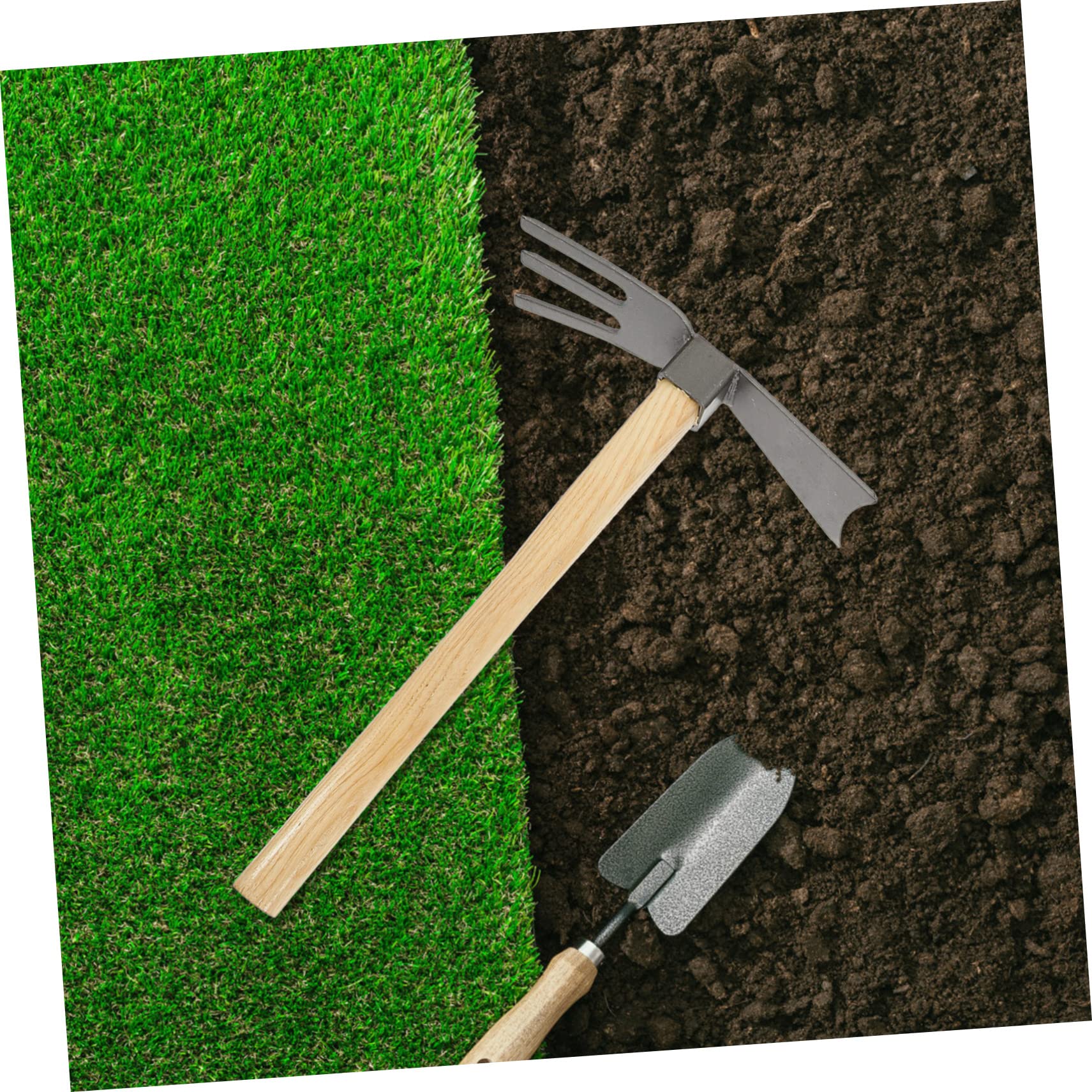 INOOMP De Herramientas De Jardín De 2 Piezas Azada para Cultivo De Flores Azada Resistente Herramienta De Excavación De Jardín Azada De Jardinería Azada para Cultivo