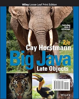 Big Java Late Objects