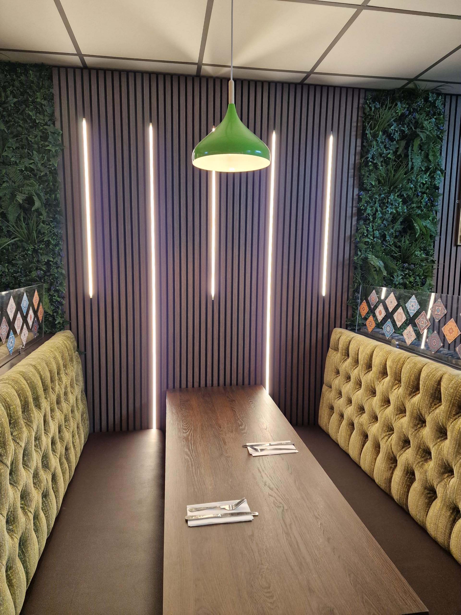 6 Pcs Acoustic Wall Panel LED Strips | Lights | Warm and Cool White, Easy to Install | Plug & Activate | Custom Sizes (2X 60cm, 2X 90cm, 2X 150cm)