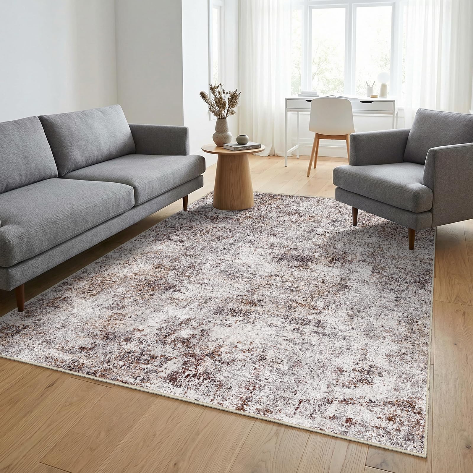 Puino Pet Friendly Washable 4x6 Rug