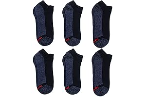 Hanes Men's Max Cushion Low Cut Socks