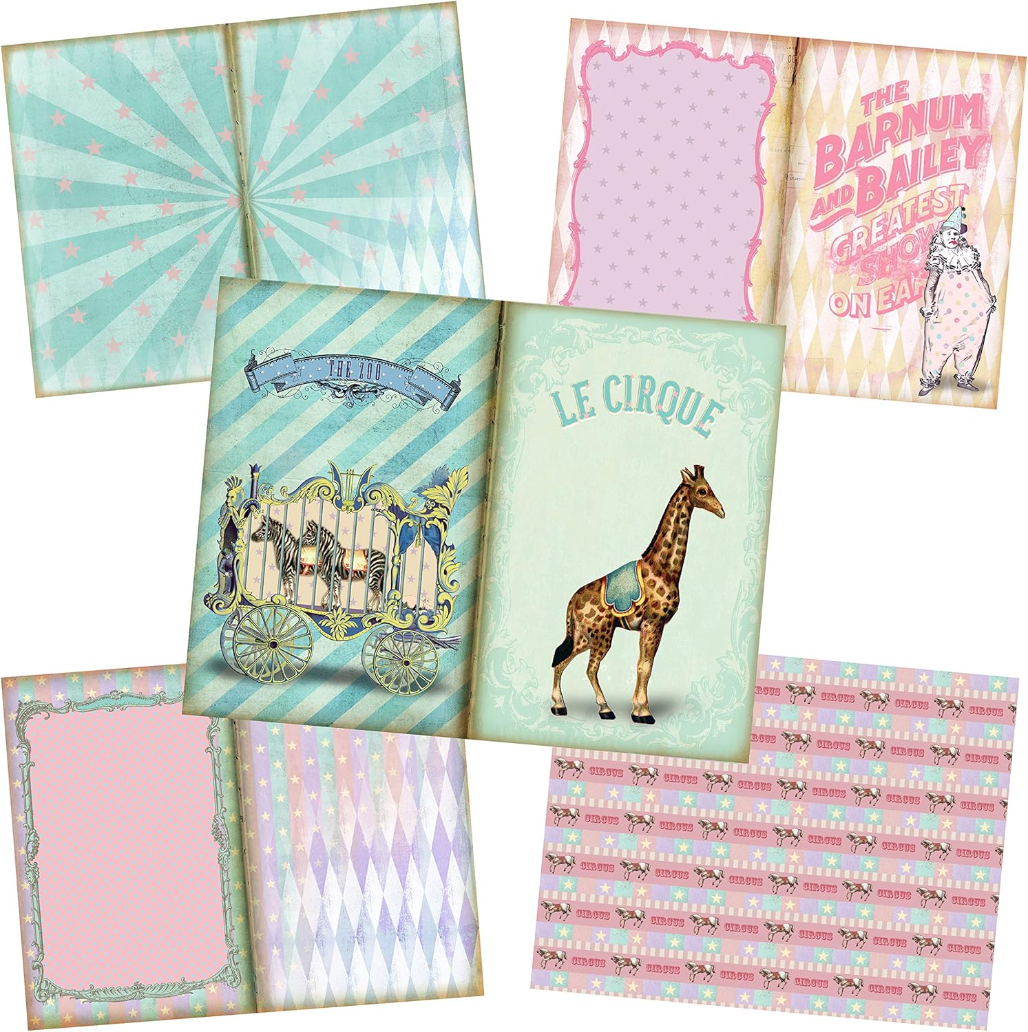 Vintage Circus Junk Journal - EZ Journal 7135