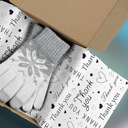 Miniatura 2 de 30 hojas de 28 x 20 pulgadas de papel de seda de agradecimiento a granel, papel de seda de agradecimiento para pequeñas empresas, papel de seda para