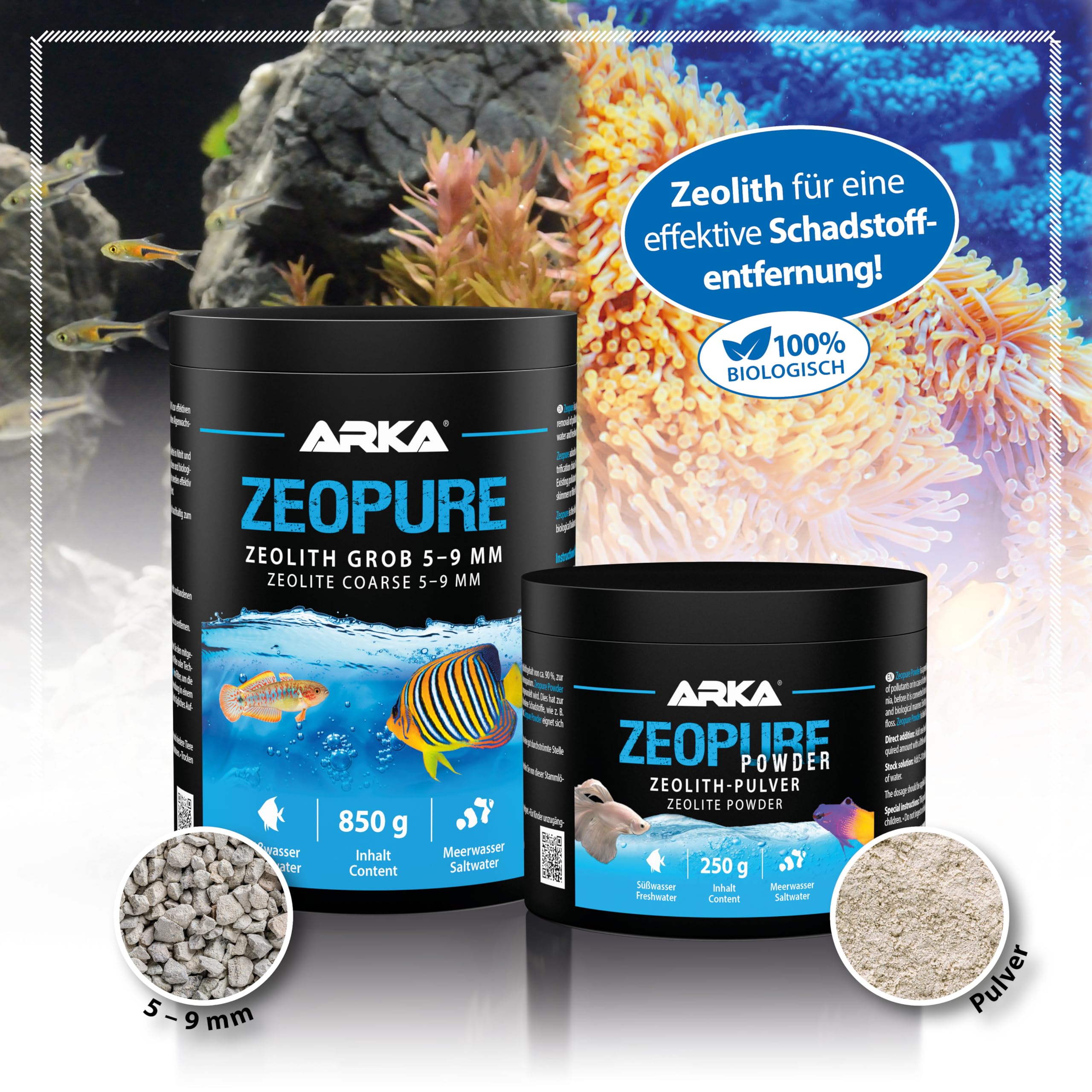 Zeolith Pulver Aquarium 11,5 kg - Zeopure Powder Verbessert Wasserqualität