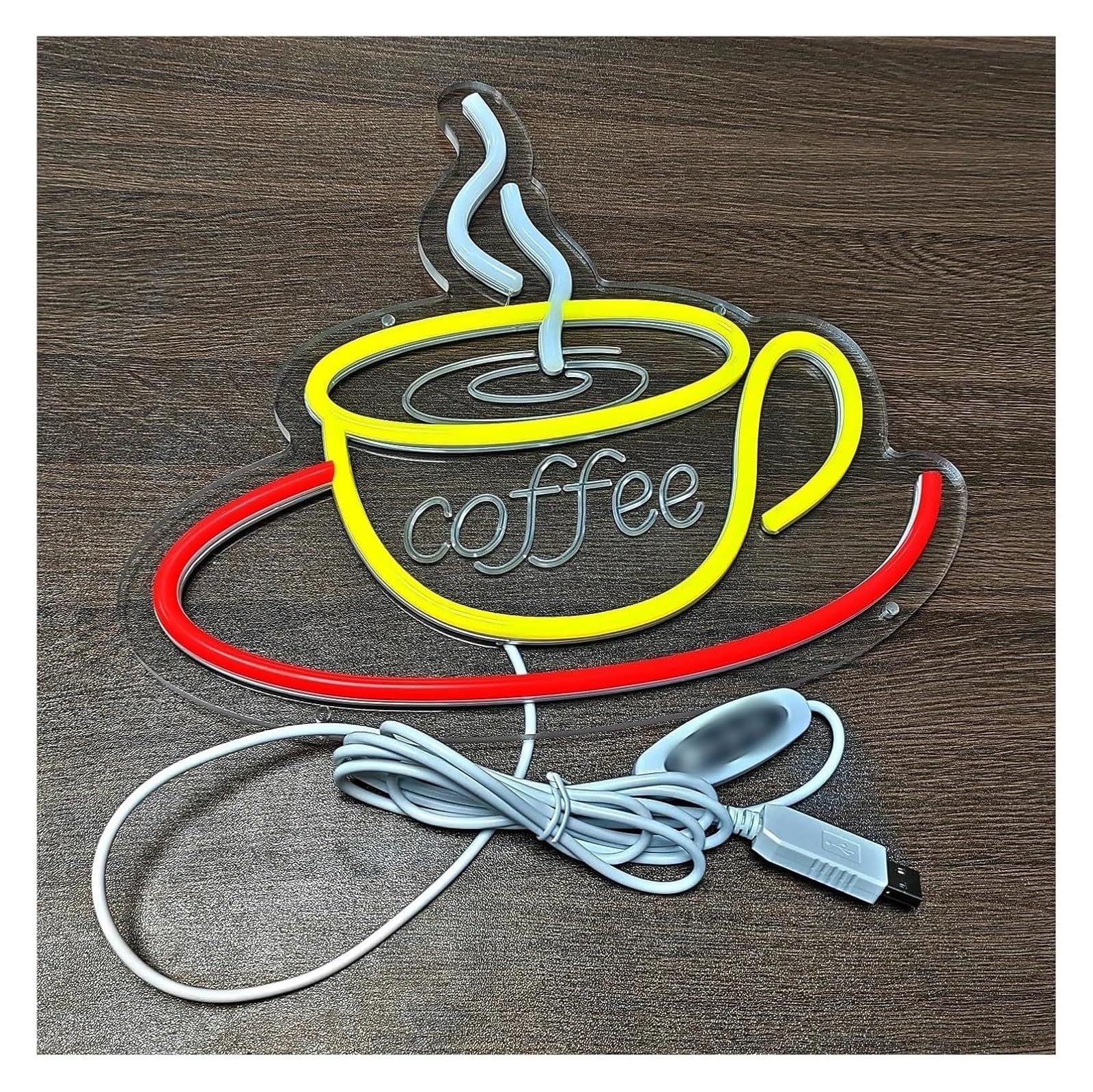 Luce al neon Luce notturna in acrilico a potenza variabile al neon per caffè