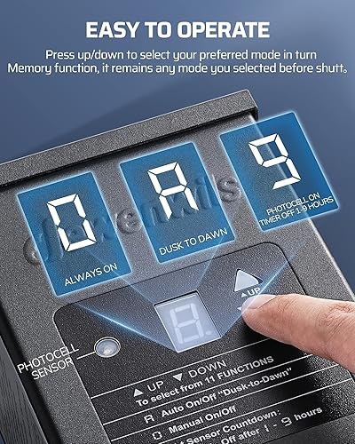 Miniatura 4 de DEWENWILS Transformador de Iluminación de Paisaje de Baja Tensión de 150W, 120V a 12/15V AC, Escudo de Metal, Transformador de Paisaje de Baja