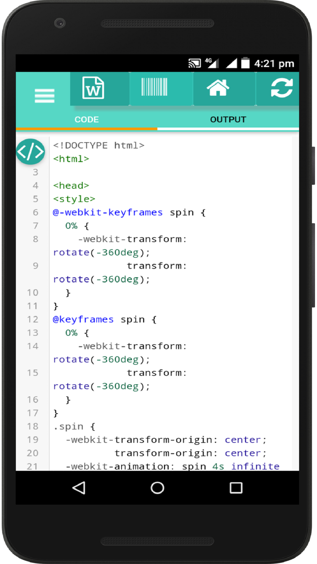 HTML Code Play Pro - App on Amazon Appstore
