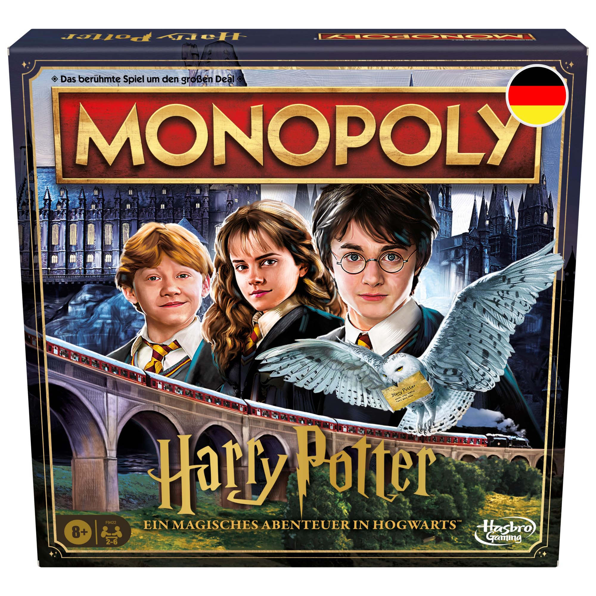 Hasbro Gaming Monopoly Harry Potter, The Classic Board Game in Magic Edition, Suitable for Children from 8 Years, for Fans of Magic