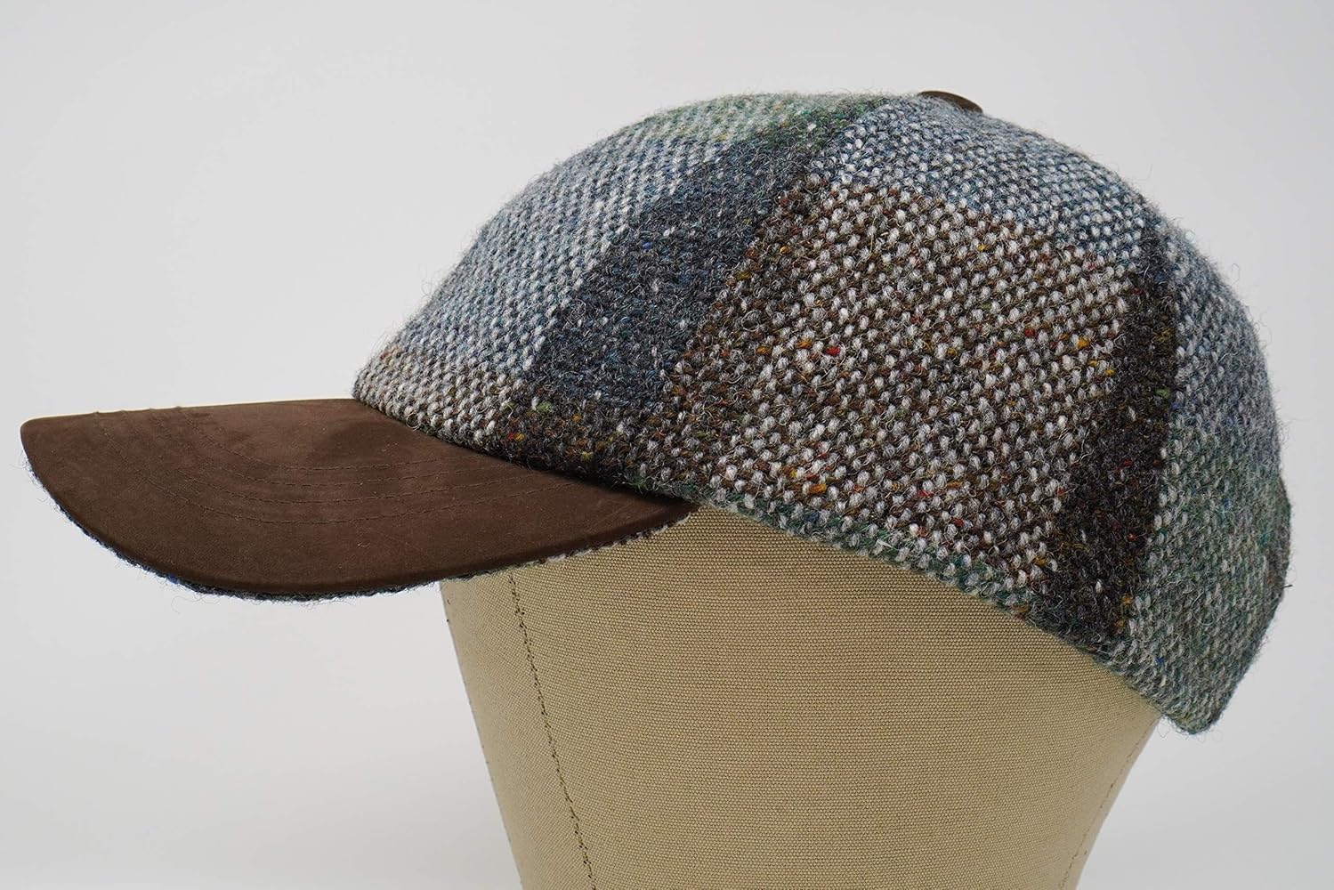 Munro - Gorra De Béisbol Premium - Harris Tweed Y Cuero Nobu | Envío Gratis