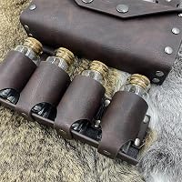 HiiFeuer Középkori Alkimista Műbőr Övtáska 4 Parafa Varázsital Üveggel - Fantasy Varázsló Derékzsák LARP Rendezvényekhez, Barna

AI: I've cr 4