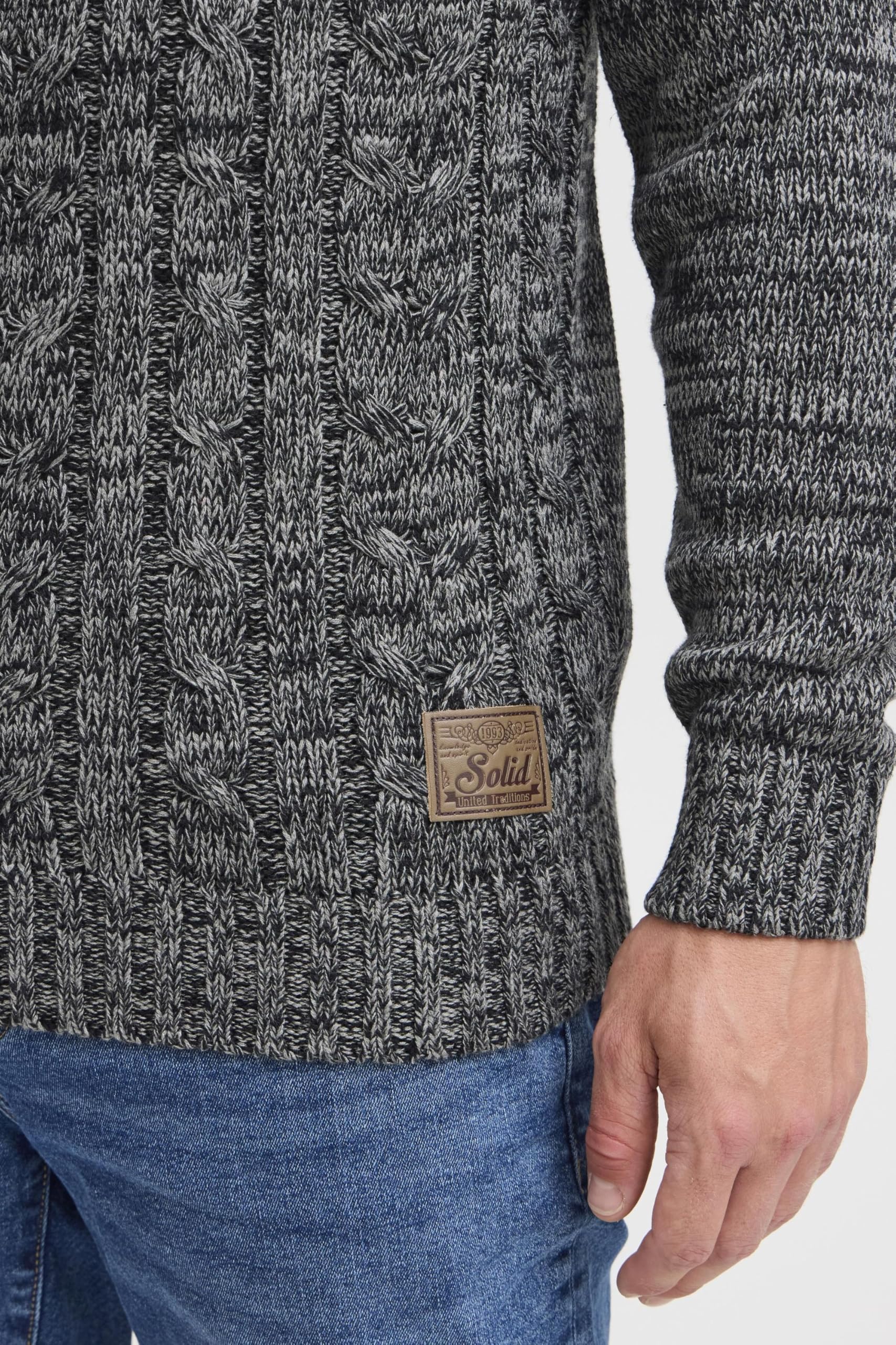 !Solid SDPhilemon Herren Pullover Grobstrick Rundhals-Ausschnitt