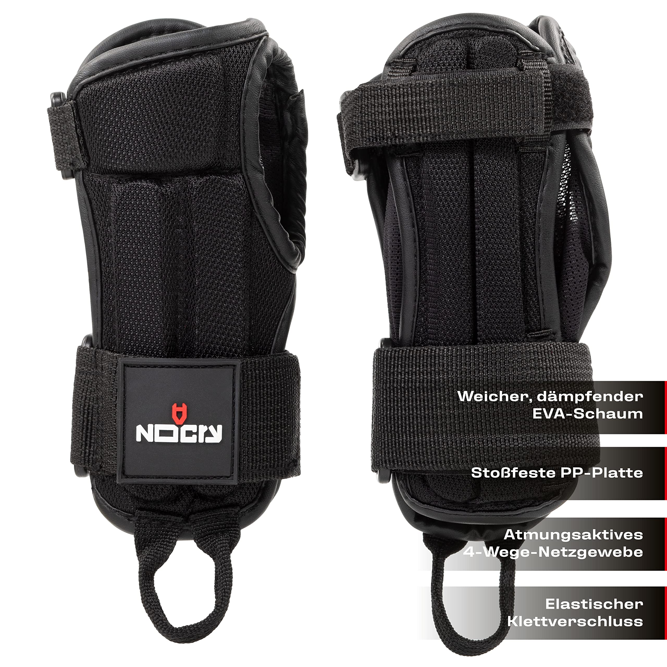 NoCry Handgelenk Bandagen - weiche Handgelenkschoner für Inliner, Snowboarden oder als Unterstützung bei Sehnenscheidenentzündung - Handgelenkstütze Sport, Größe XS