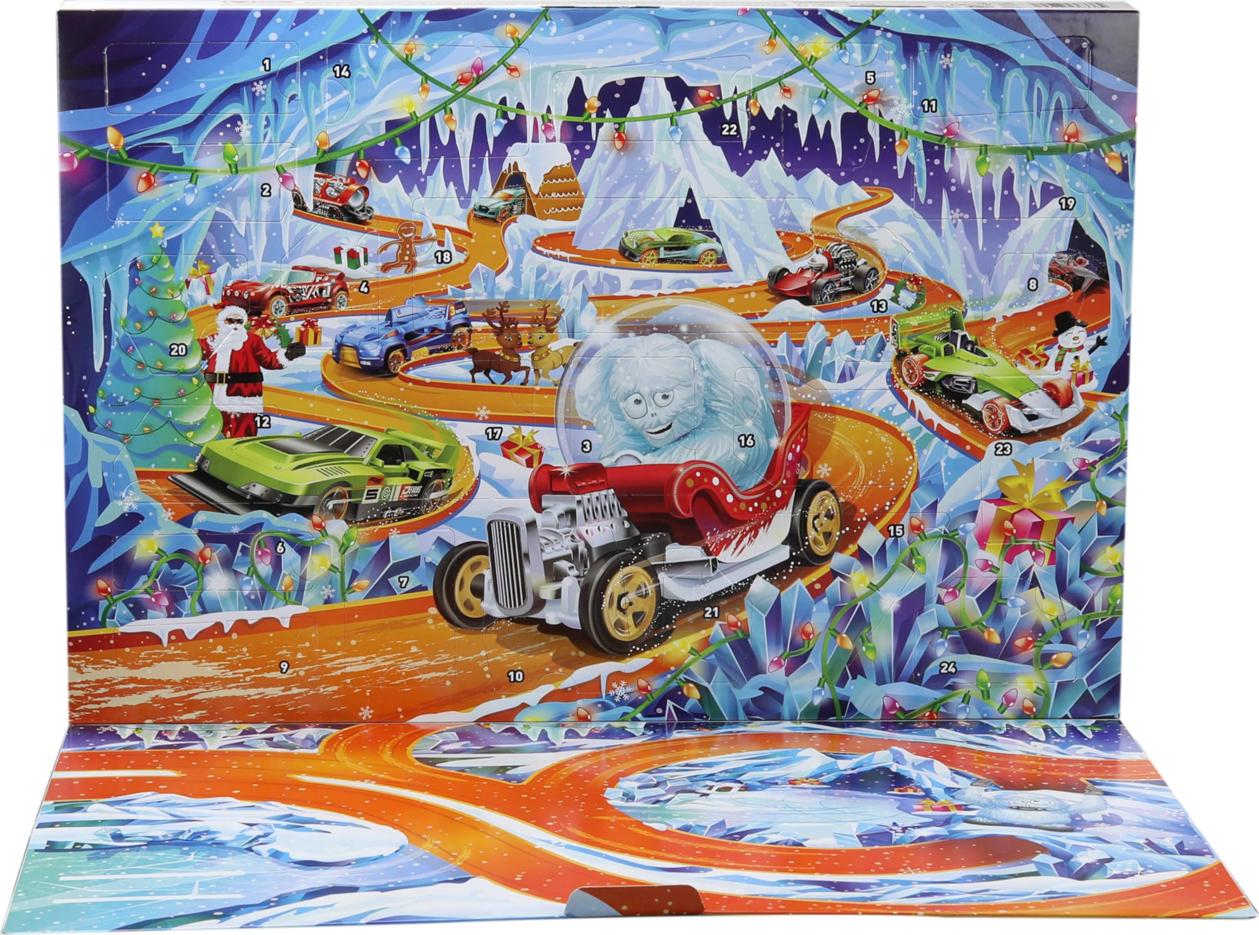 Hot Wheels Toy Cars & Playset, 2026 Advent Calendar with 10 Vehicles in 1:64 Scale - Image 2