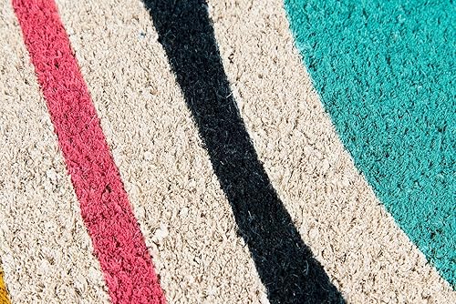 Miniatura 4 de Novogratz Aloha Collection Hello Felpudo multicolor, 1 pies 6 pulgadas x 2 pies 6 pulgadas, multicolor