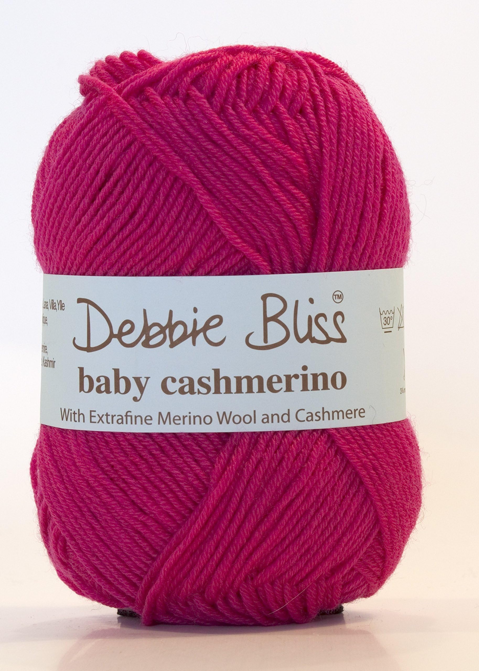 DEBBIE BLISS BABY CASHMERINO HAND KNITTING YARN - 50g Lipstick Pink 078