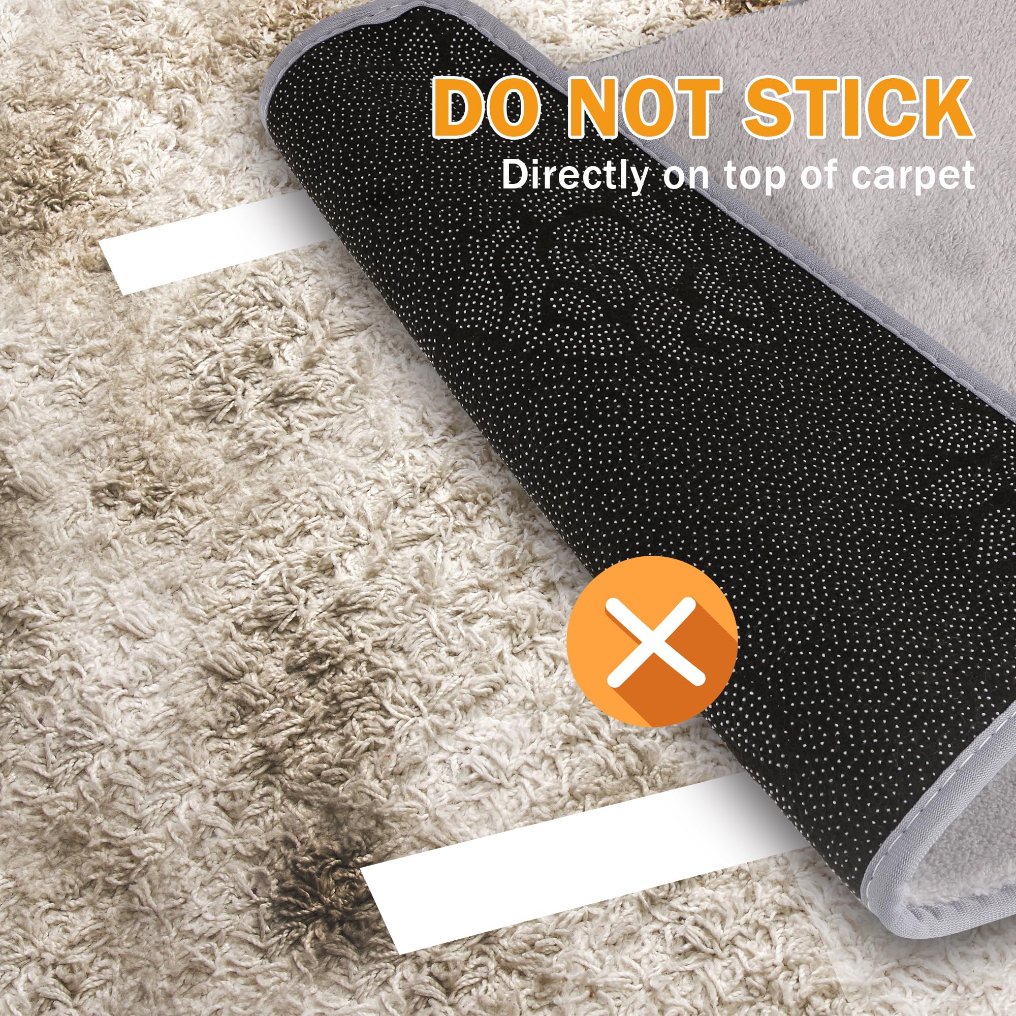 LLPT Cinta de Doble Cara para Alfombras 50mm x 27m | Cinta Adhesiva Fuerte para Alfombras Duradera Extraíble Fácil de Usar Sin Residuos para Suelos de Madera Laminada