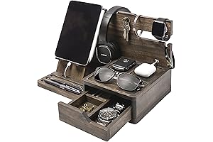 Nightstand Organizer, the Perfect Father's Day or Men's Gift