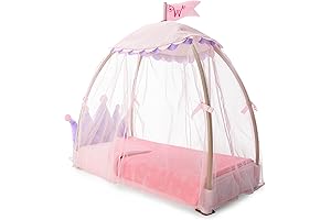 WellieWishers Royal Canopy Bed Playset: Dreamy Nights for Little Princesses