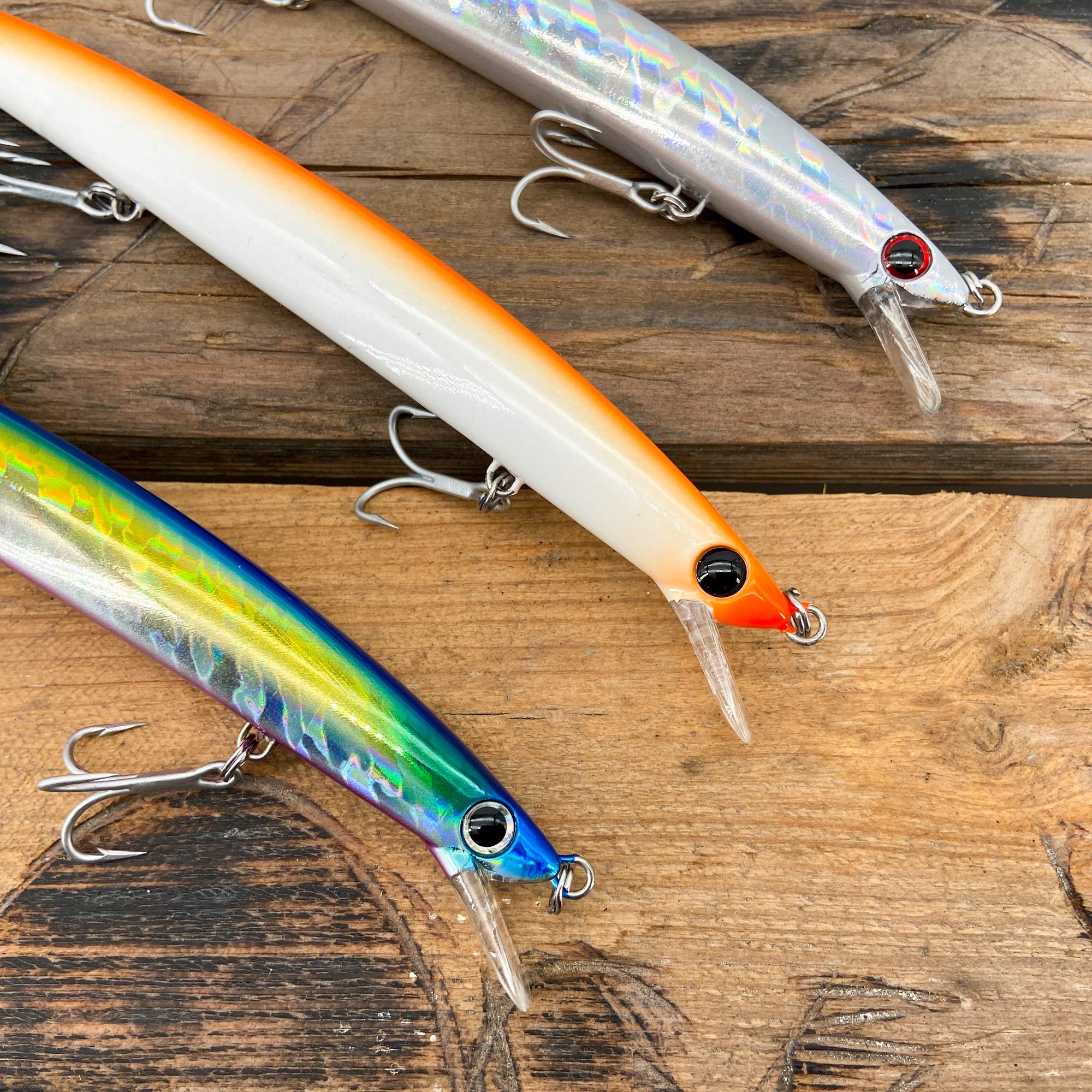Wild Kit de 3 artificiales Minnow Long Jerk 18 cm de 28 g