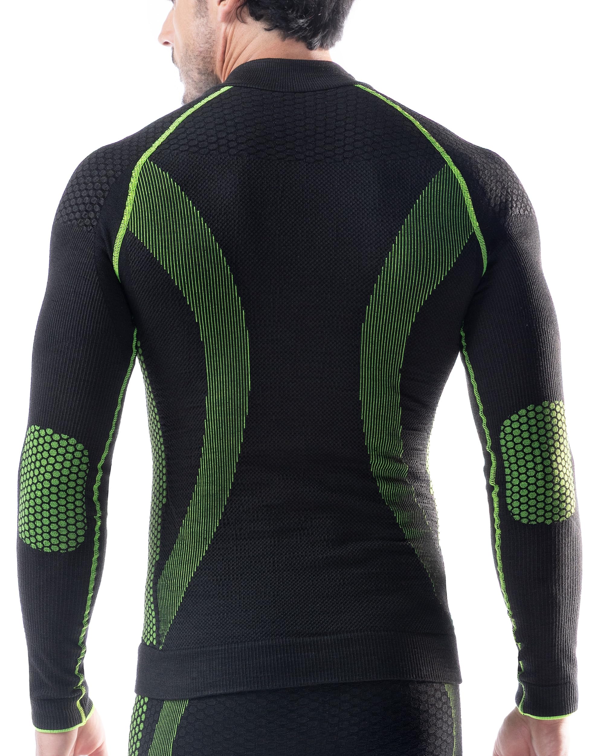 Iron-Ic - T-Shirt Uomo Maniche Lunghe I-Protect Seamless Cut Resistant per Sport Outdoor in Climi Freddi con Fitting Slim Compression - Art. 201983