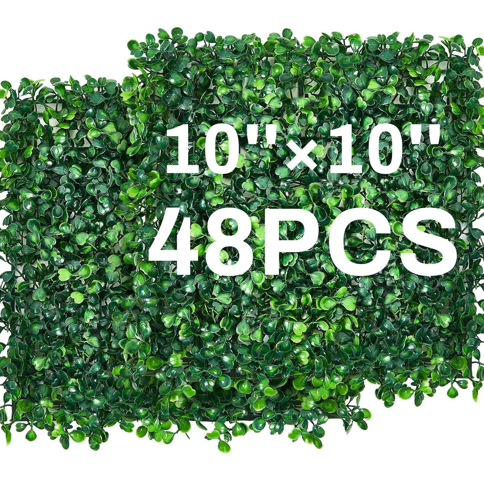 Crowye Grass Wall Artificial Boxwood Panels 48-Pack