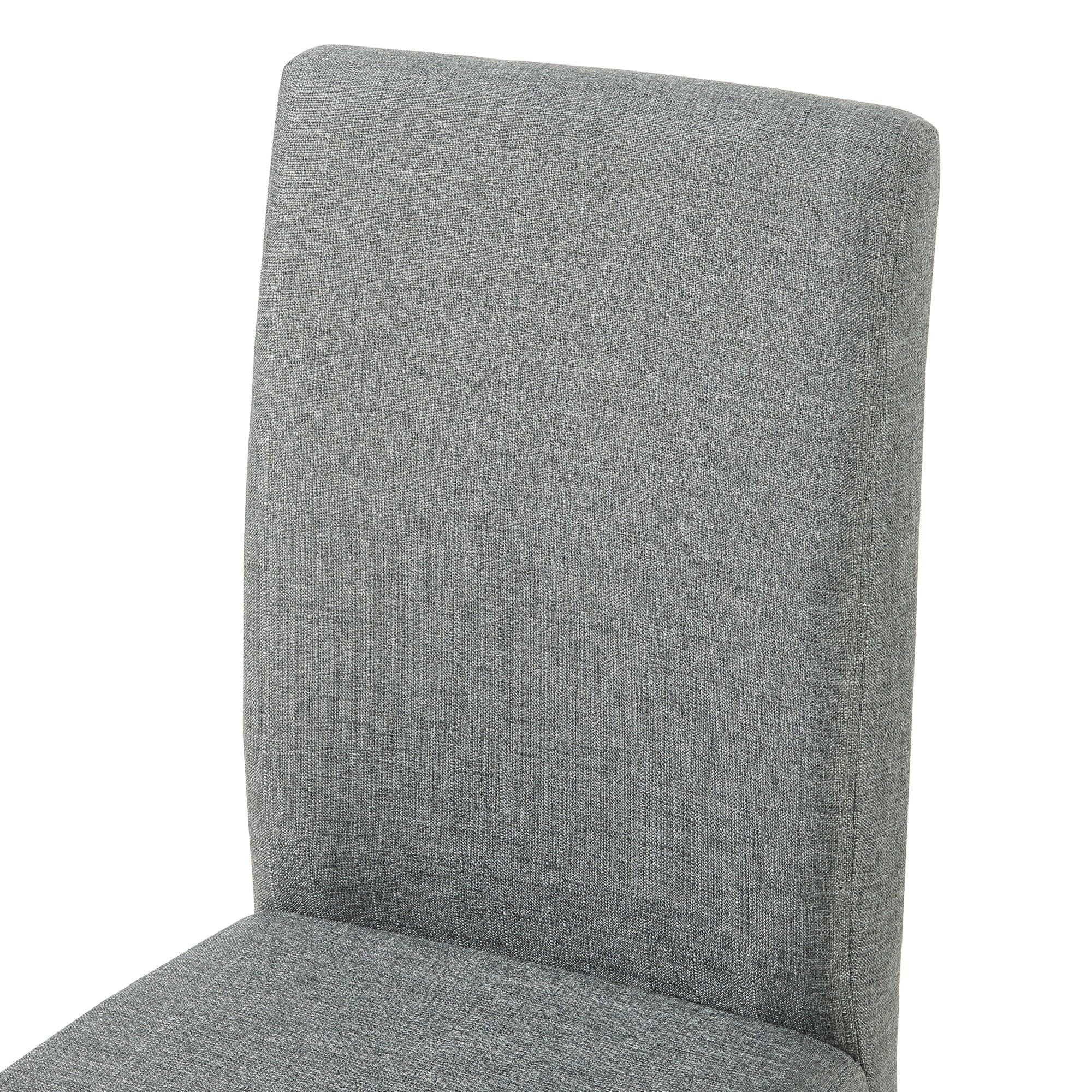 Helloshop26 Lot de 2 chaises de Salle à Manger rembourrées 89 x 43 x 54 cm Confort Salon Design Moderne Cuisine Gris Clair 03_0009618