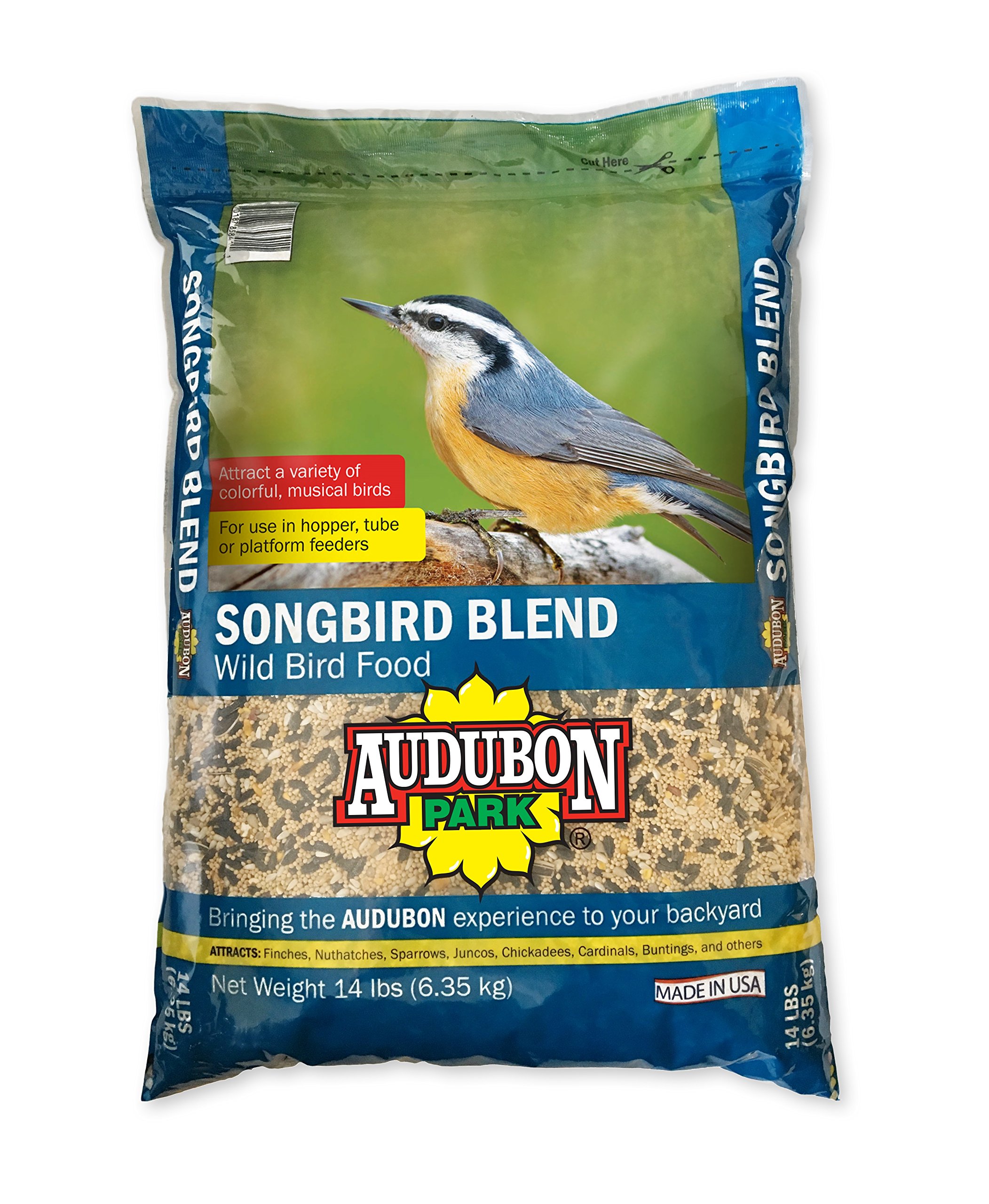 Amazon Com Audubon Park Songbird Blend Wild Bird Food 14 Pounds Hummingbird Food Patio Lawn Garden