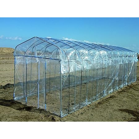 Amazon 送料無料 Daim ビニールハウス 5坪タイプ ダイムハウス 5坪用 農業用ビニールを使用した本格的な家庭菜園ハウス 保温や鳥よけ 雨よけ対策に 家庭用 温室 家庭菜園 家庭菜園用ビニールハウス 5坪用 ミニハウス 菜園ハウス 家庭用 温室 家庭菜園 雨よけ