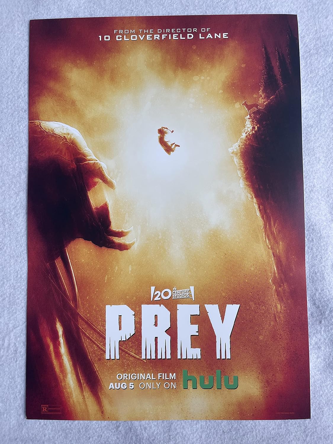 PREY - 13"x19" Original Promo TV Movie Poster SDCC 2022 Predator Hulu