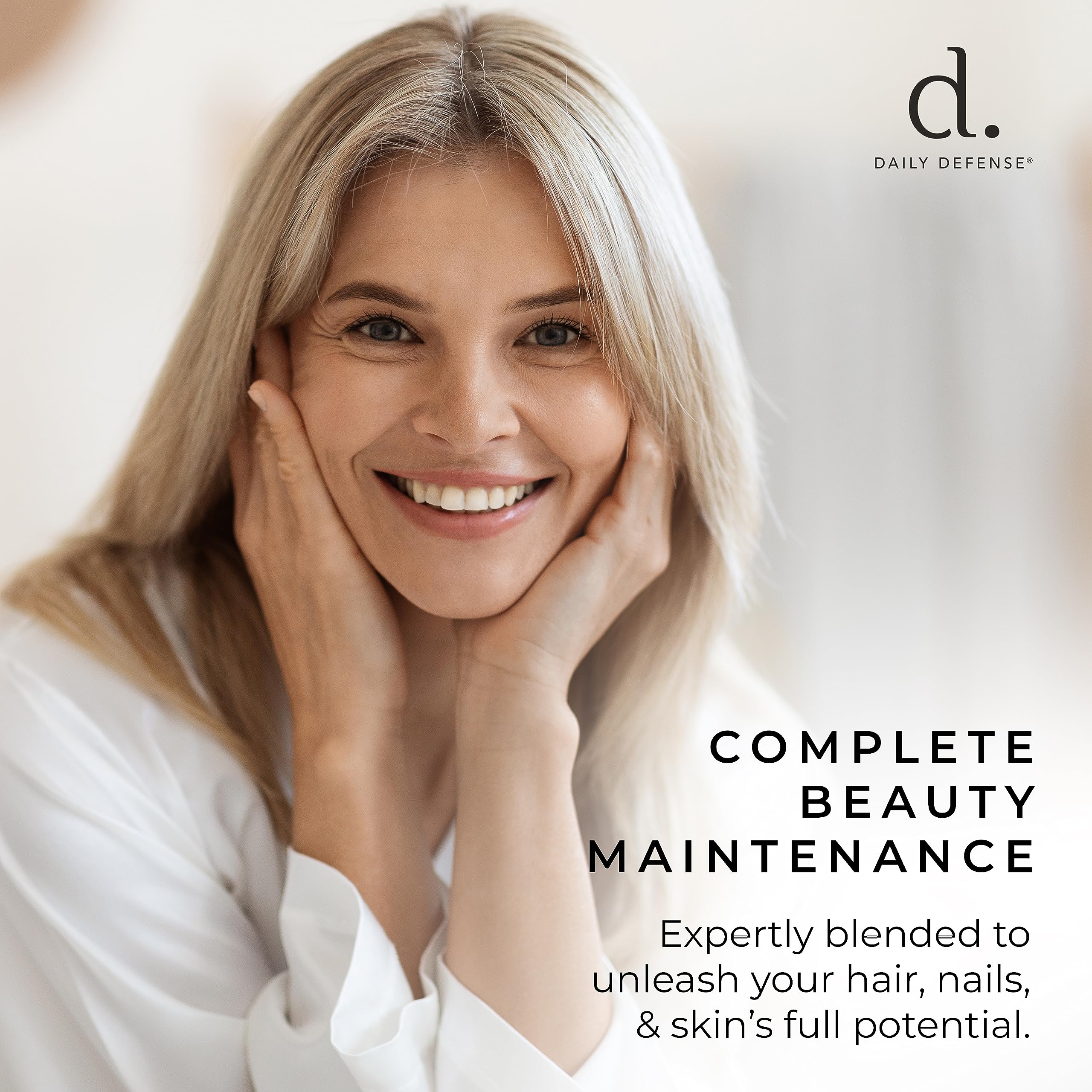Collagen Supplements for Women - Hair Skin and Nails Vitamins with Biotin and Collagen, Calcium & More for Healthy Hair, Healthy Nails & Healthy Skin - Hair Vitamins for Men & Women — Amazon image 3