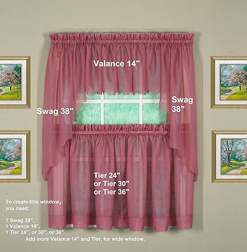 Vista 21 de Today's Curtain - Cortina Emelia de gasa original, panel de 84 pulgadas, negro, 60 pulgadas de ancho x 84 pulgadas de largo