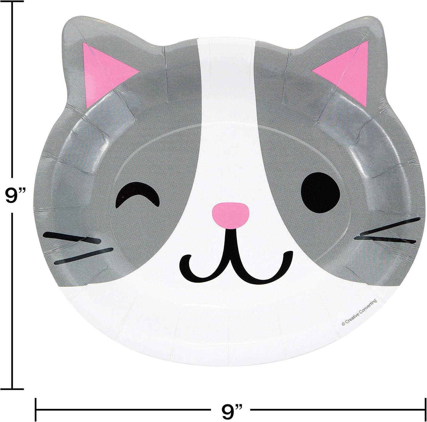 Kitty Cat Birthday Party Supplies - Plates Napkins Banner Bundle (49 Piece)