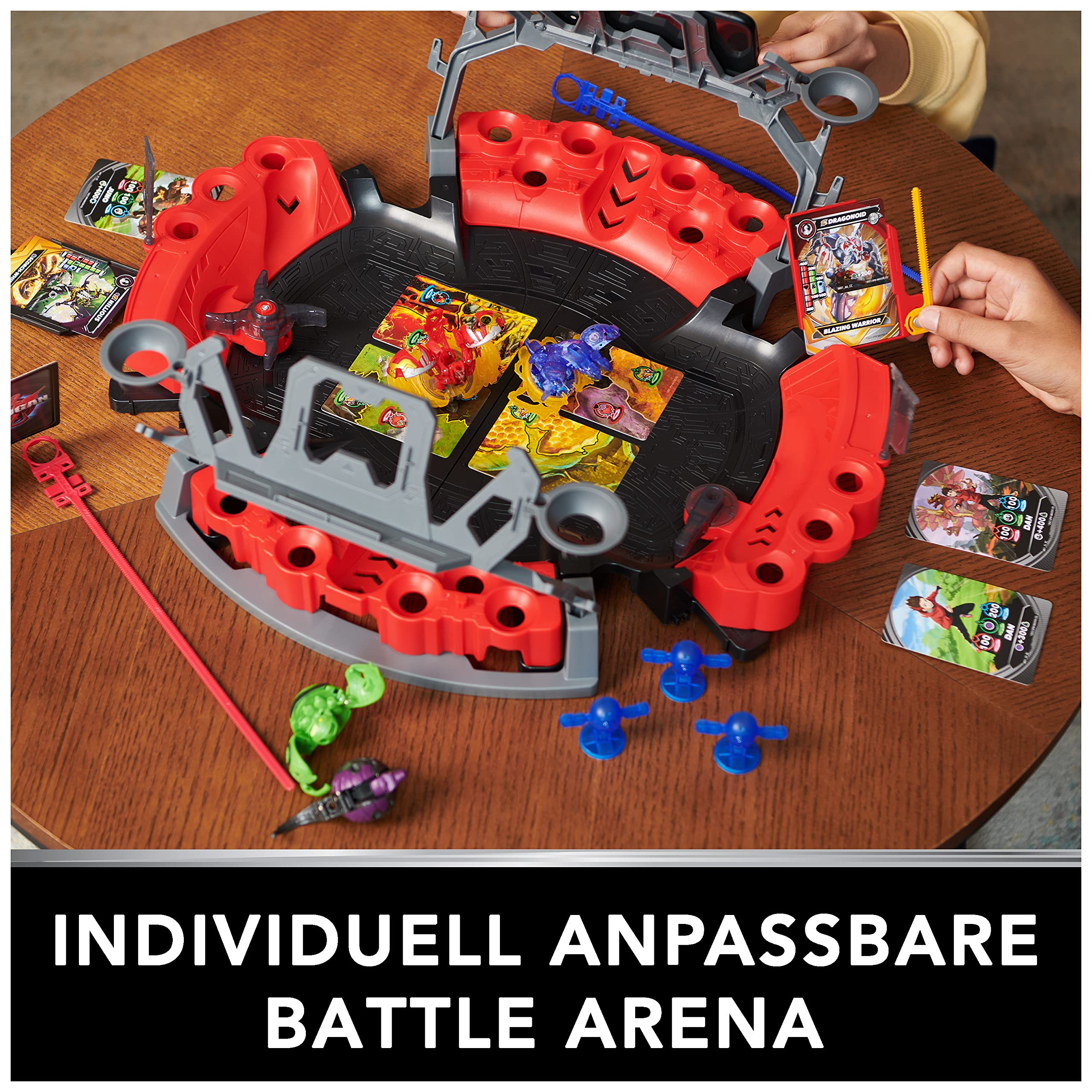 Bakugan 3.0 Battle Arena mit Special Attack Dragonoid, Spielfeld mit individuell zusammenstellbarer Actionfigur und Sammelkarten, für Kinder ab 6 Jahren