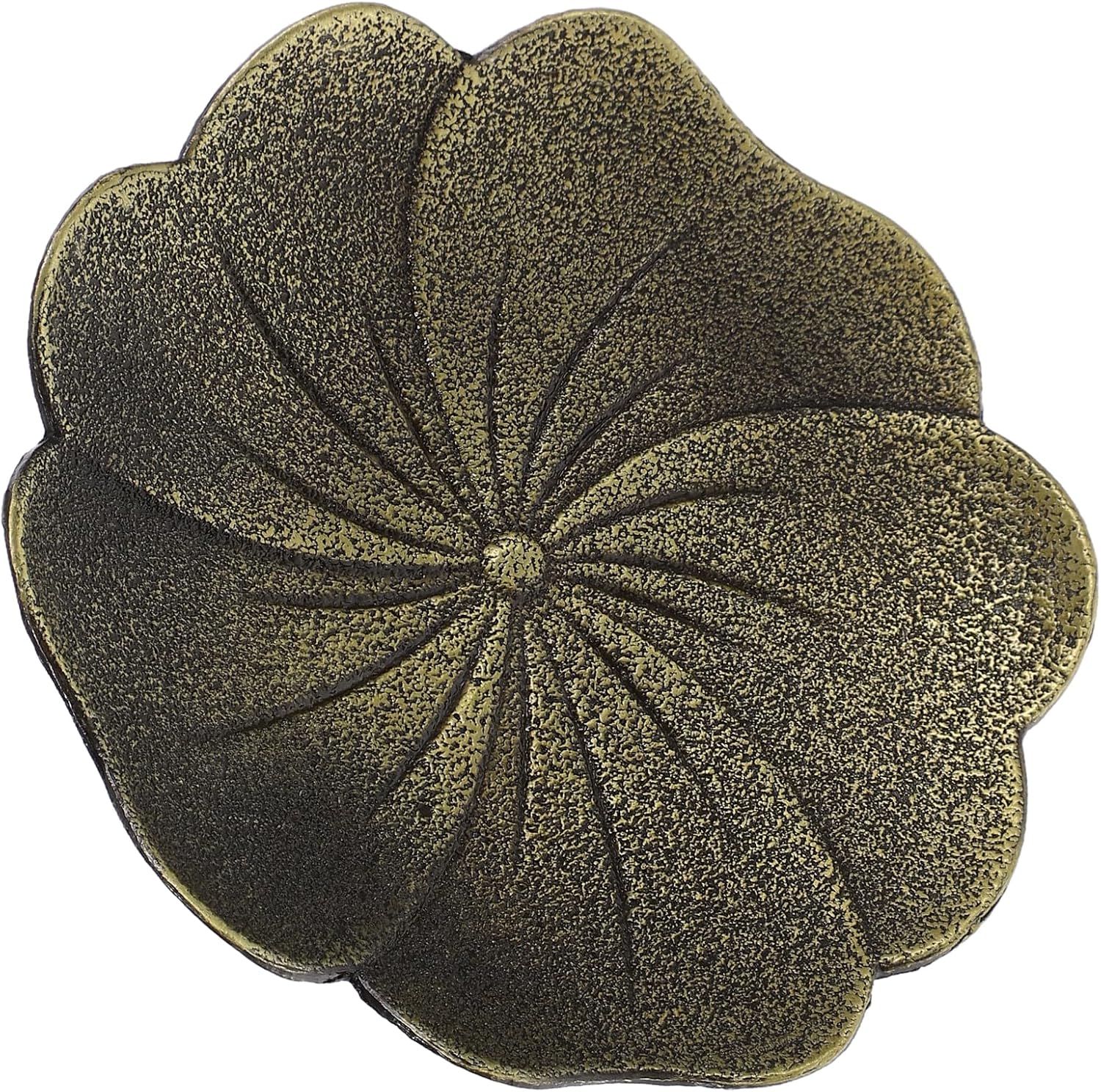 Copper Cherry Blossom Shaped Calligraphy Ink Dish for Traditional Chinese Painting and Calligraphy Practice Unique Metal Ink Holder Elegant Artistic Decor