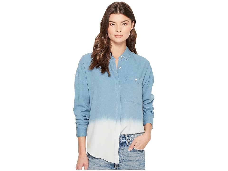 

Splendid Westport Indigo Ombre Woven Shirt (Medium Wash Ombre) Women's T Shirt