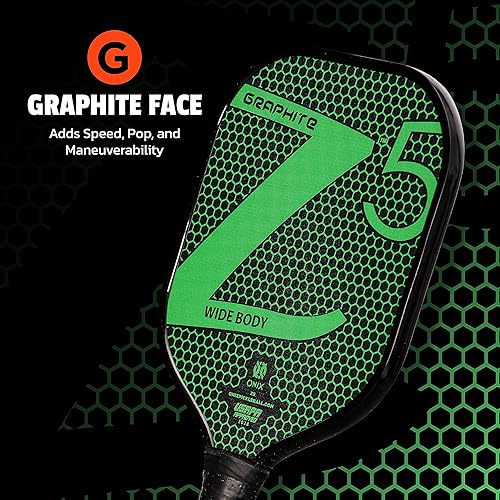 Miniatura 4 de Onix - Pala de pickleball de fibra de carbono Graphite MOD Z5, con agarre cómodo acolchado