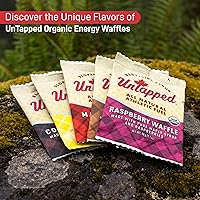 Vista 4 de UnTapped Waffles orgánicos de arce de 1.1 oz cada uno, caja de 16 – Snacks deportivos de resistencia endulzados con jarabe de arce real y azúcar