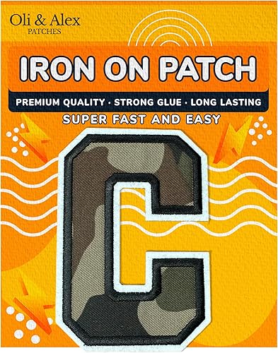 Miniatura 498 de Parches de letras termo-adhesivas de alta calidad – Lindas letras para ropa – Parche universitario para ropa – Letras bordadas de 4 1/2 parches